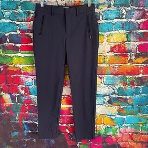 Magnolia Grace Navy Blue Nylon Spandex Pants Size 6 Zipper Pockets